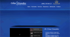 Desktop Screenshot of drcesargonzalez.com