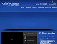 Tablet Screenshot of drcesargonzalez.com